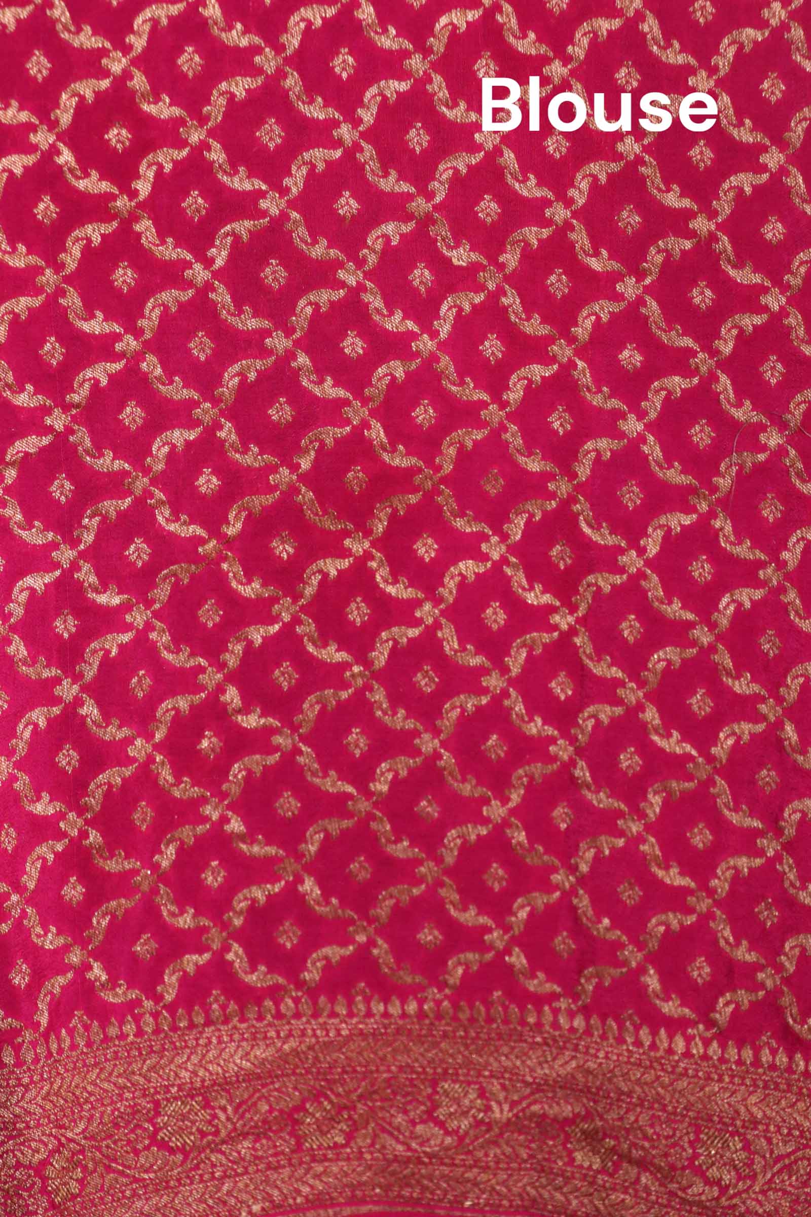 Pure Handloom Zari Butta Banarasi Crepe Silk Saree AL212243